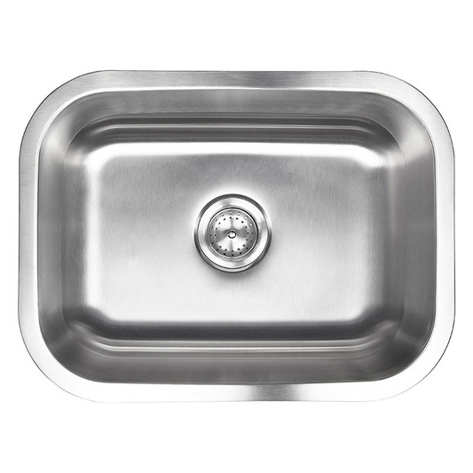 Single Bowl Stainless Steel 18G Sink 23x18