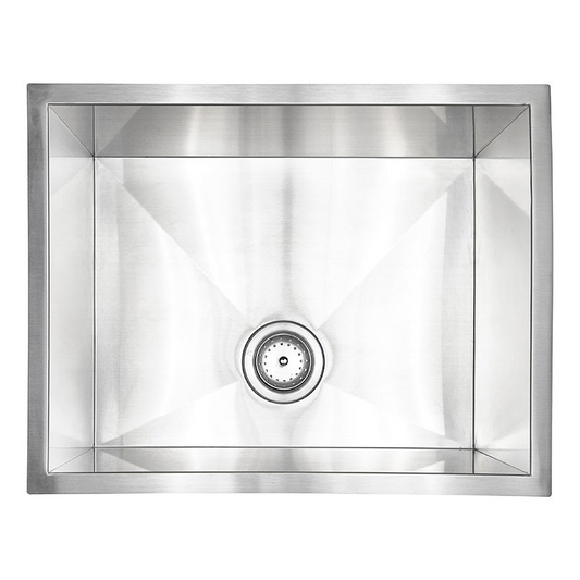 Single Bowl Handcrafted Stainless Steel Sink 23x18