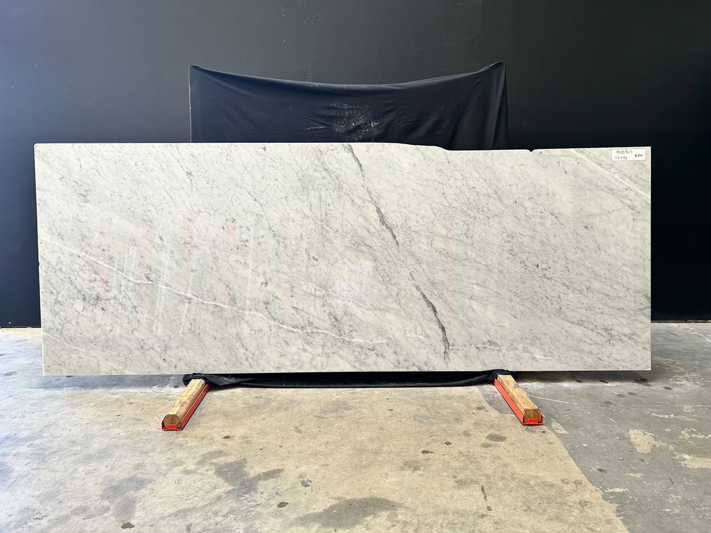 White Cararra 2cm Marble 112x40 (Premier)