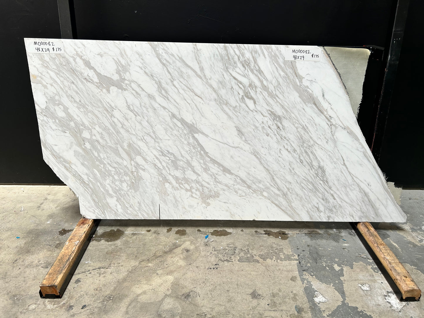 Statuario Honed 2cm Marble 48x29