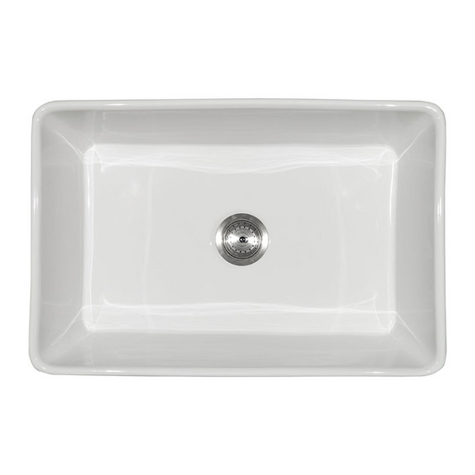 White Farmhouse Sink 30x20